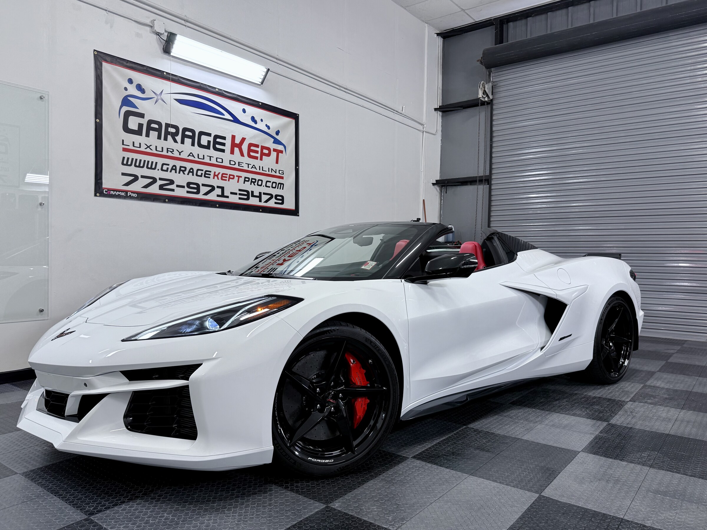 Chevrolet Corvette C8 Convertible — Paint Protection Film · Ceramic by Garage Kept Detailing
