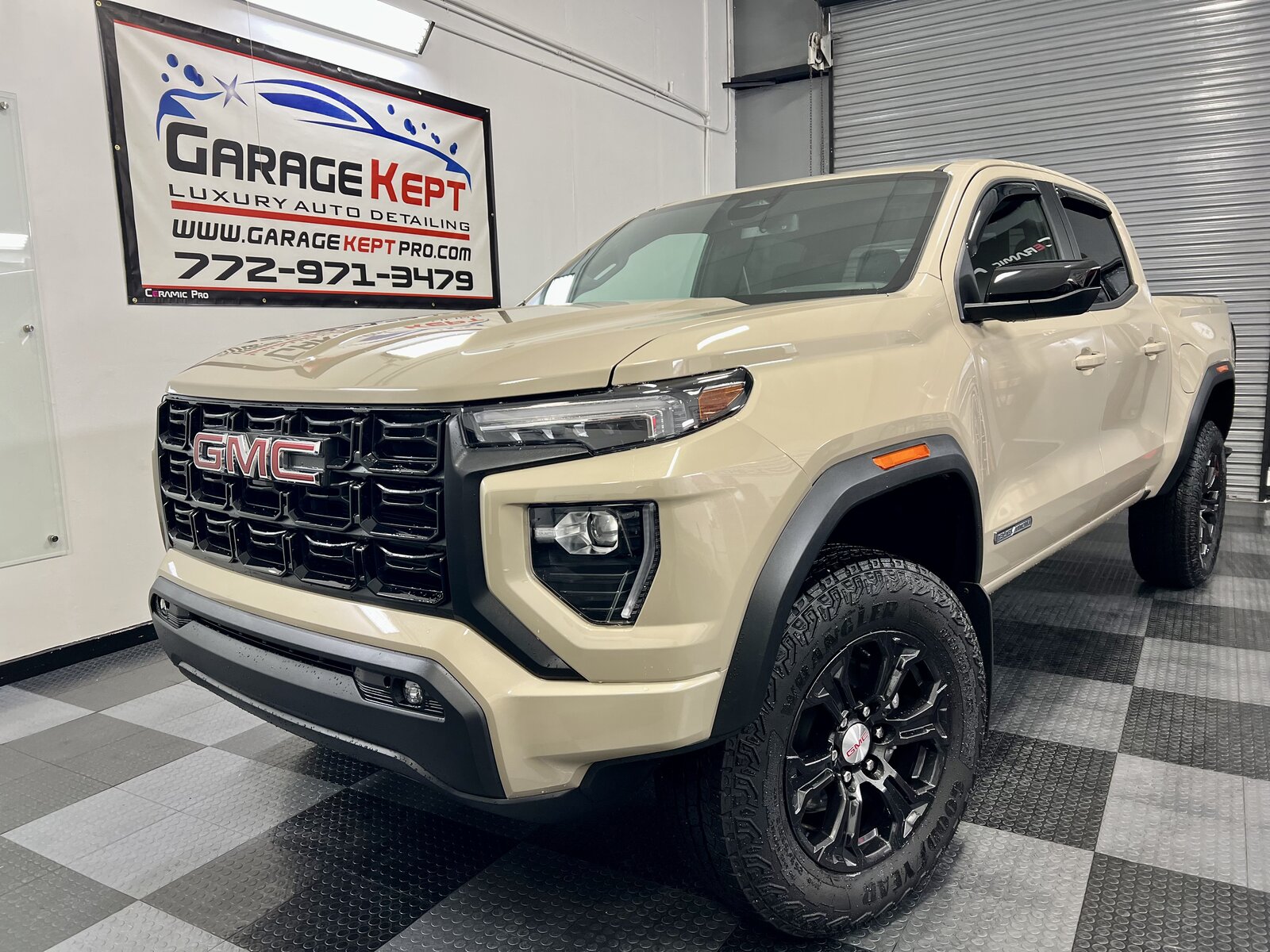 GMC Canyon in Sand Dune — new vehicle protection package