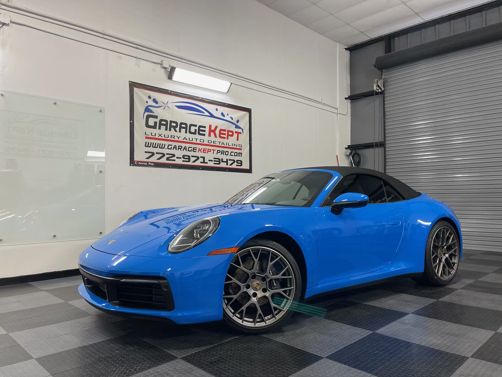 Porsche 911 Cabriolet in Shark Blue — paint correction & coating